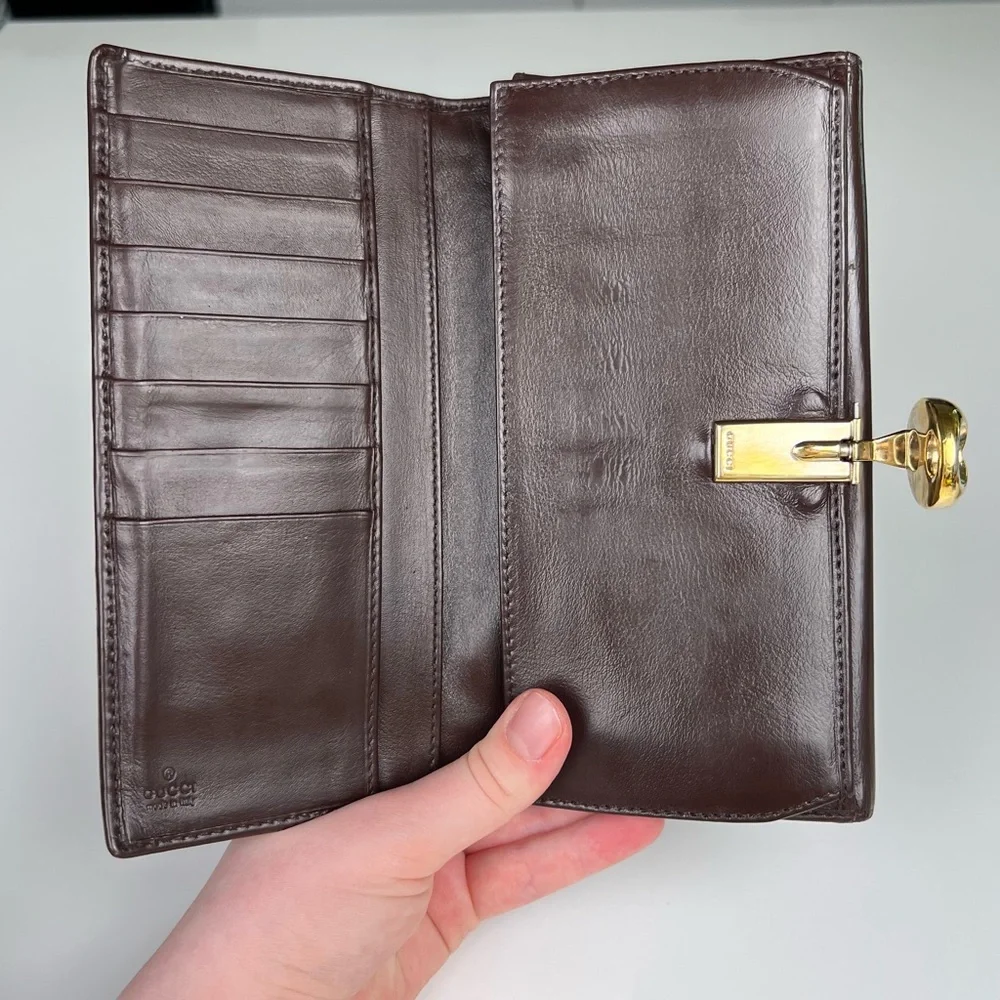 Gucci Brown Leather Wallet - Picture 8 of 8
